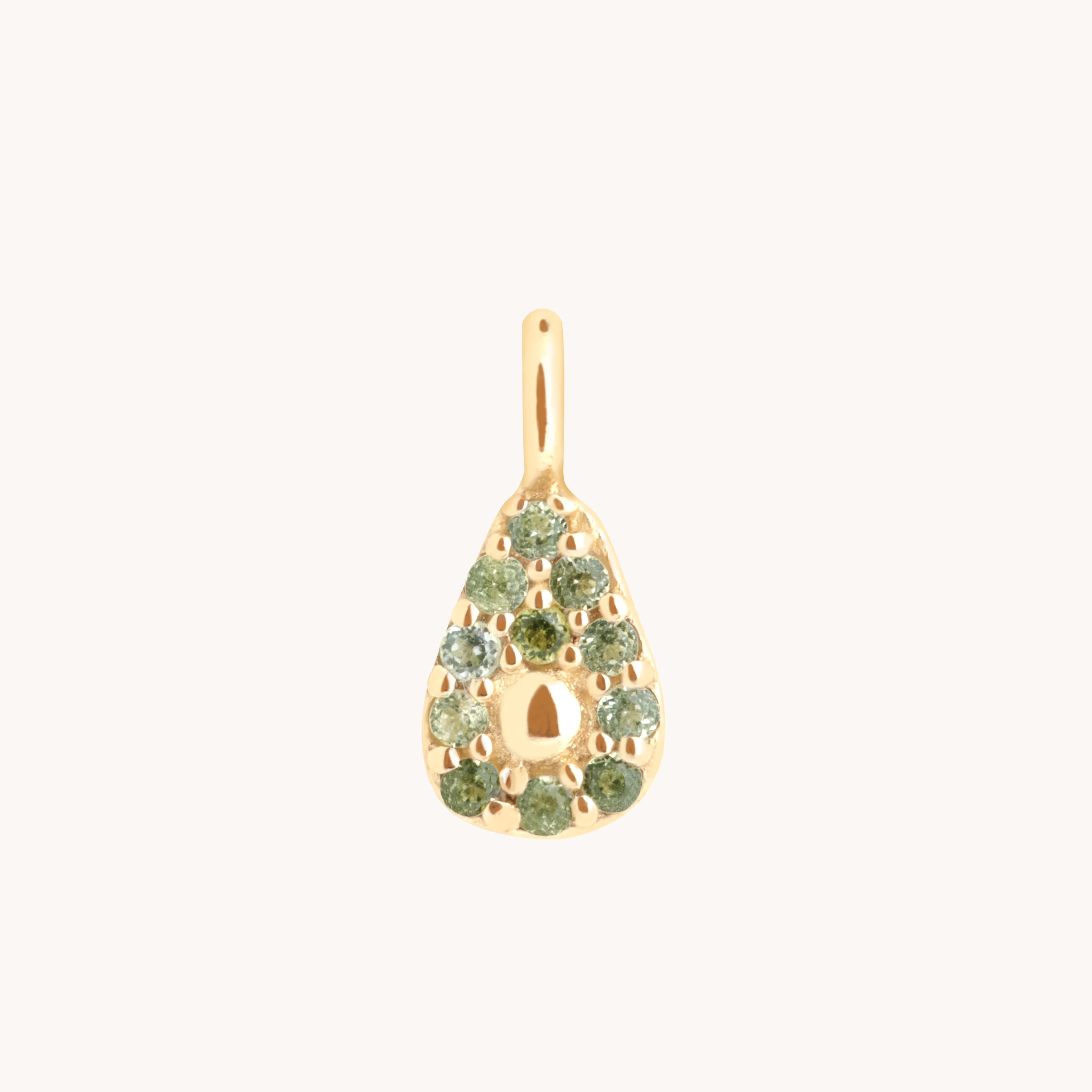 Avocado Charm 9k Gold