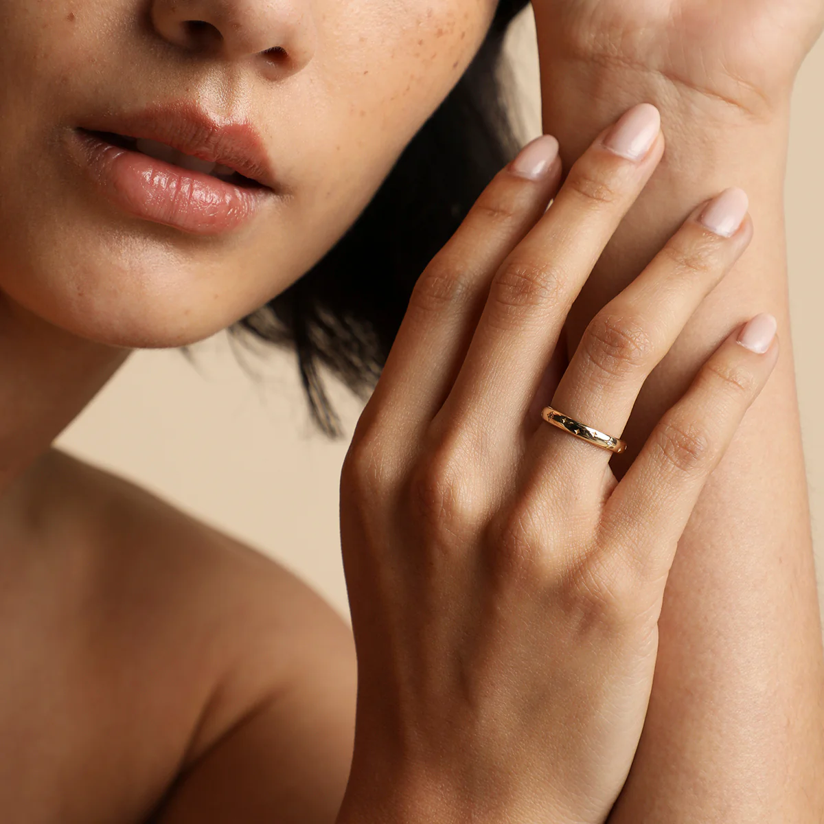 Cosmic Diamond Milestone Ring in Solid Gold - Image 2
