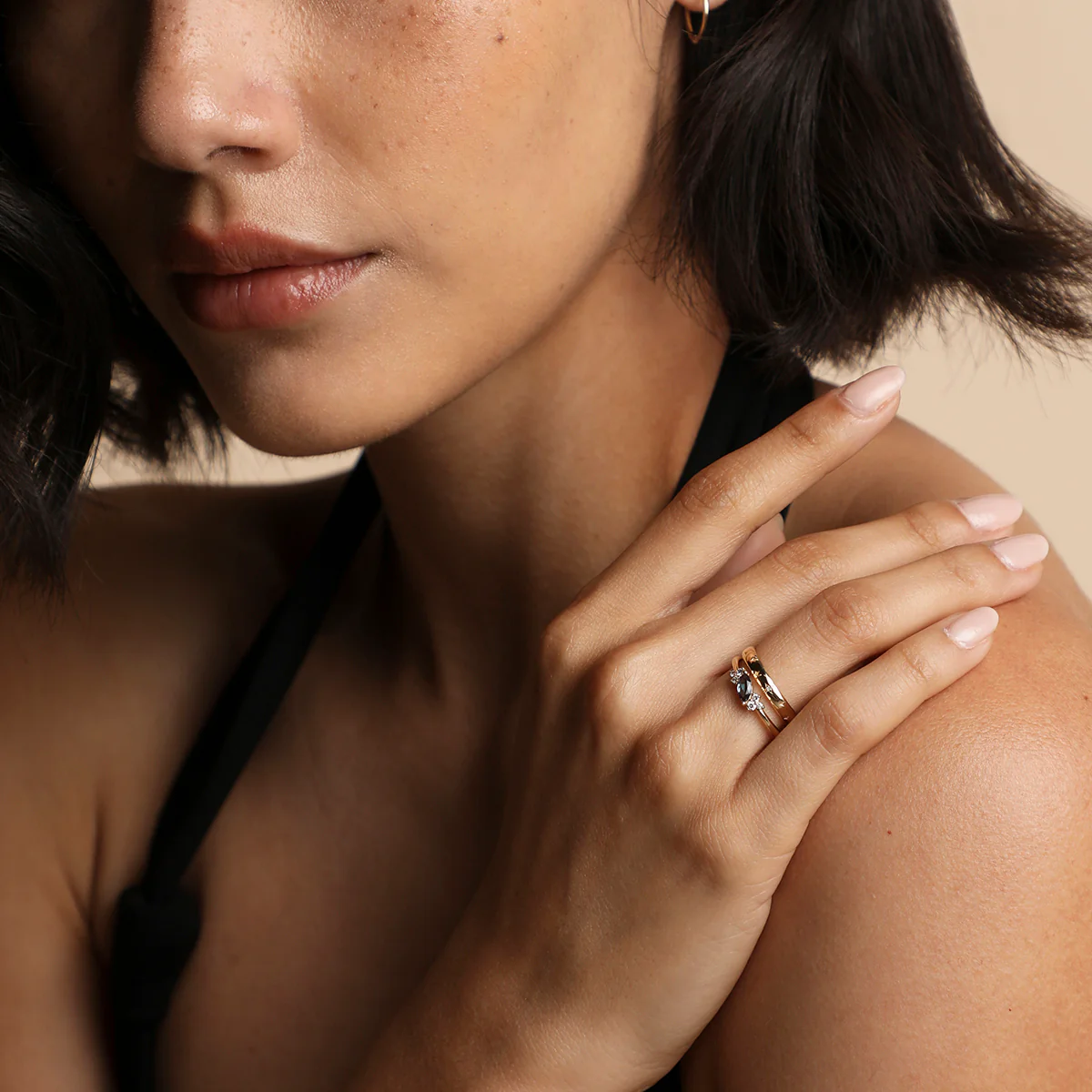 Cosmic Diamond Milestone Ring in Solid Gold - Image 6