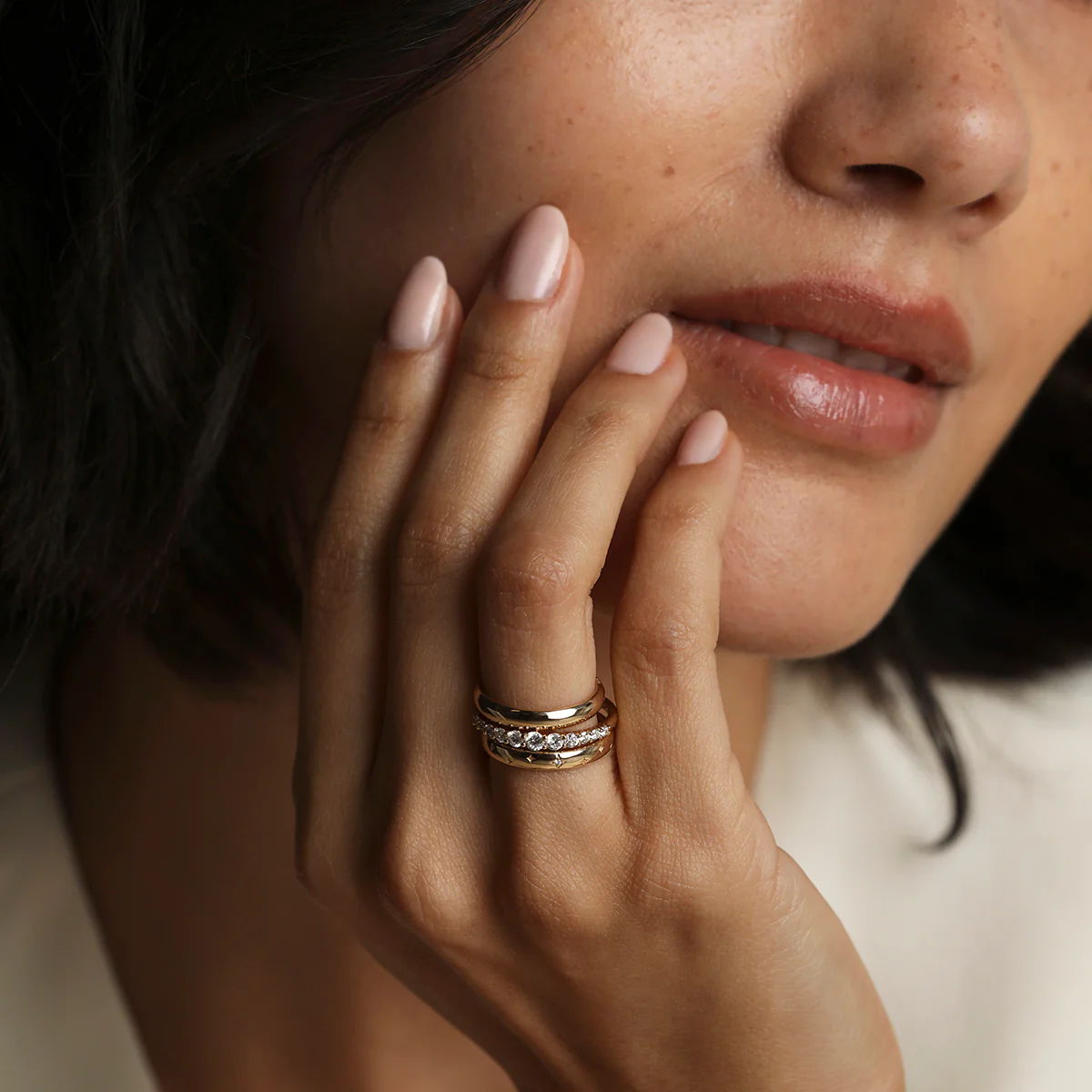 Diamond Eternity Milestone Ring in Solid Gold - Image 5