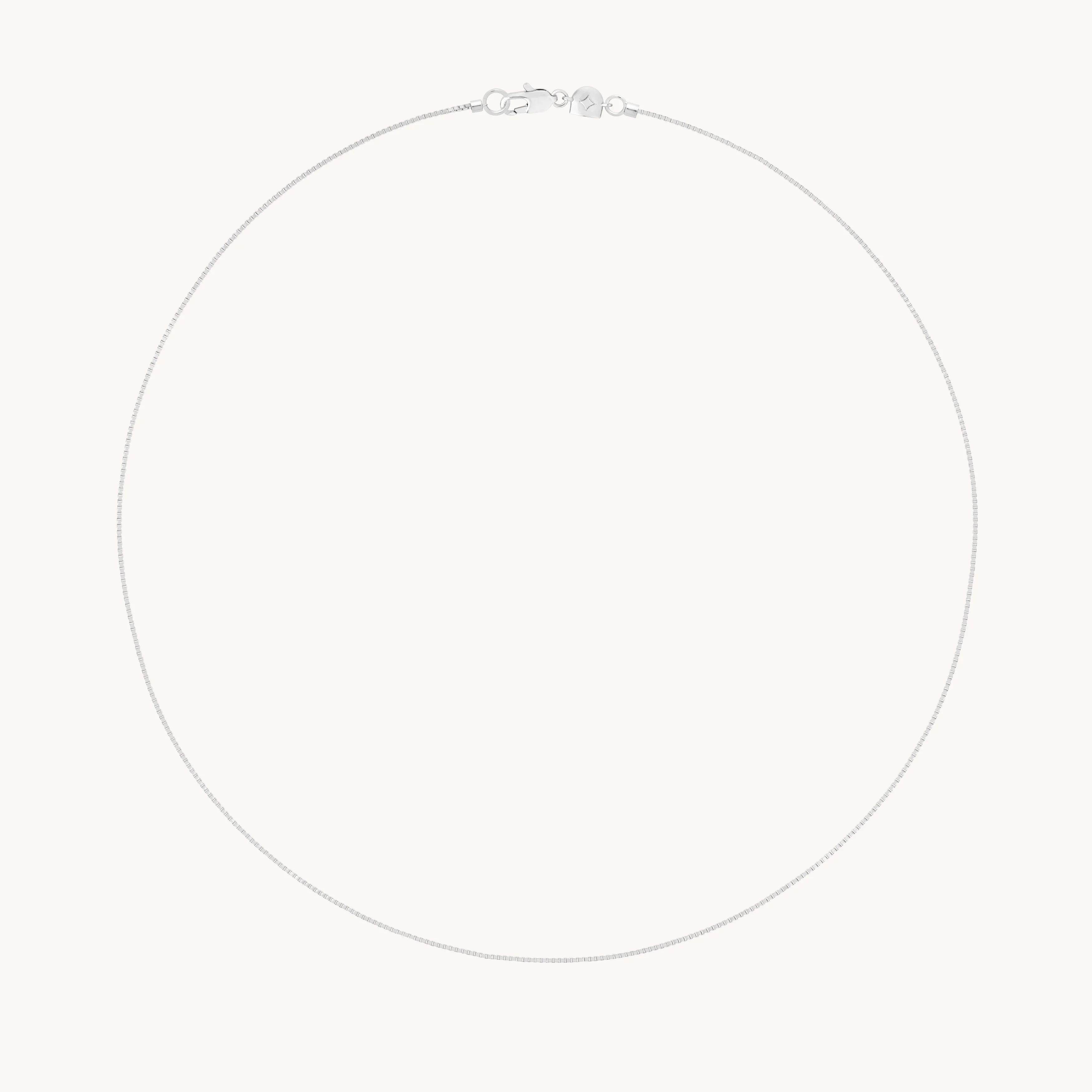 Essential Box Chain Necklace in Silver