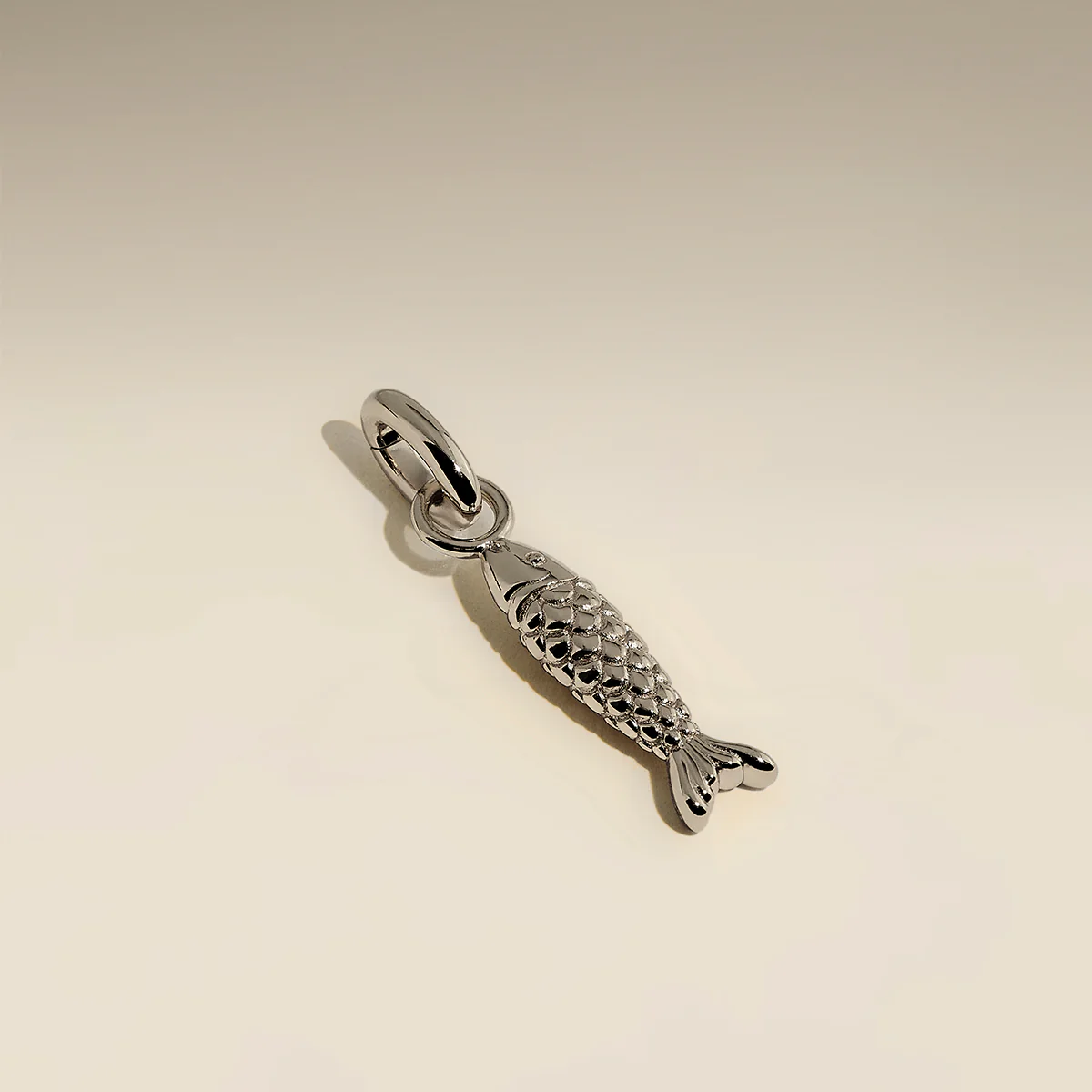 Fish Clip Charm in Silver
