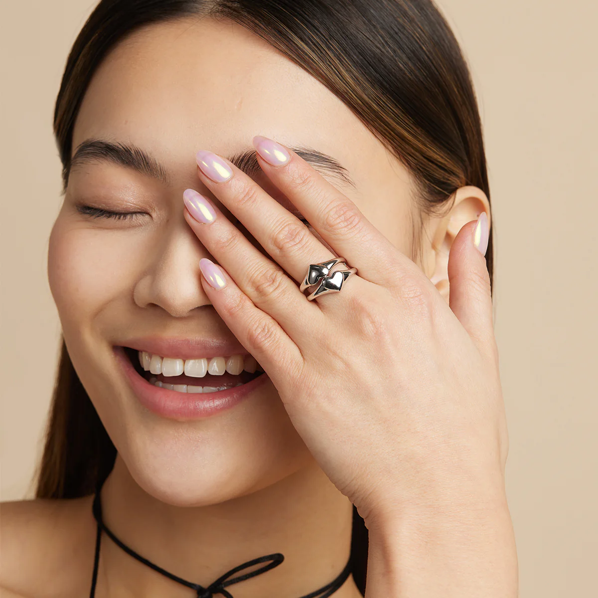 Heart Signet Ring in Silver - Image 5