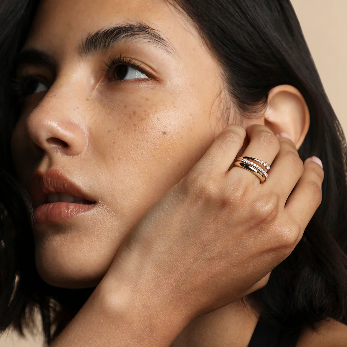 Illusion Diamond Milestone Ring in Solid Gold - Image 7