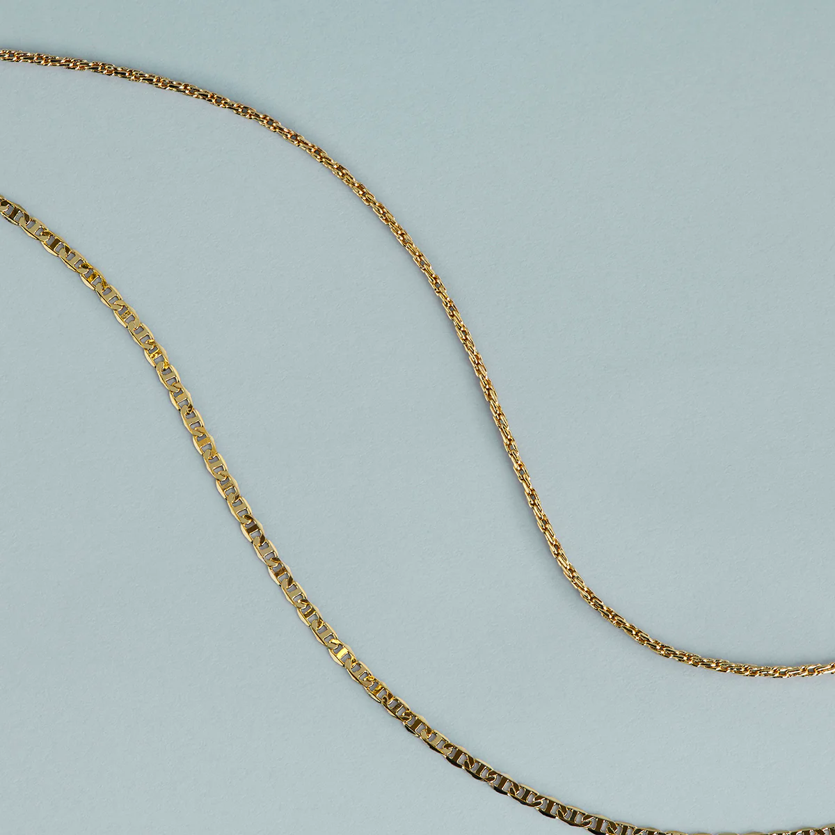 Illusion Double Chain Bracelet in Gold - Image 7