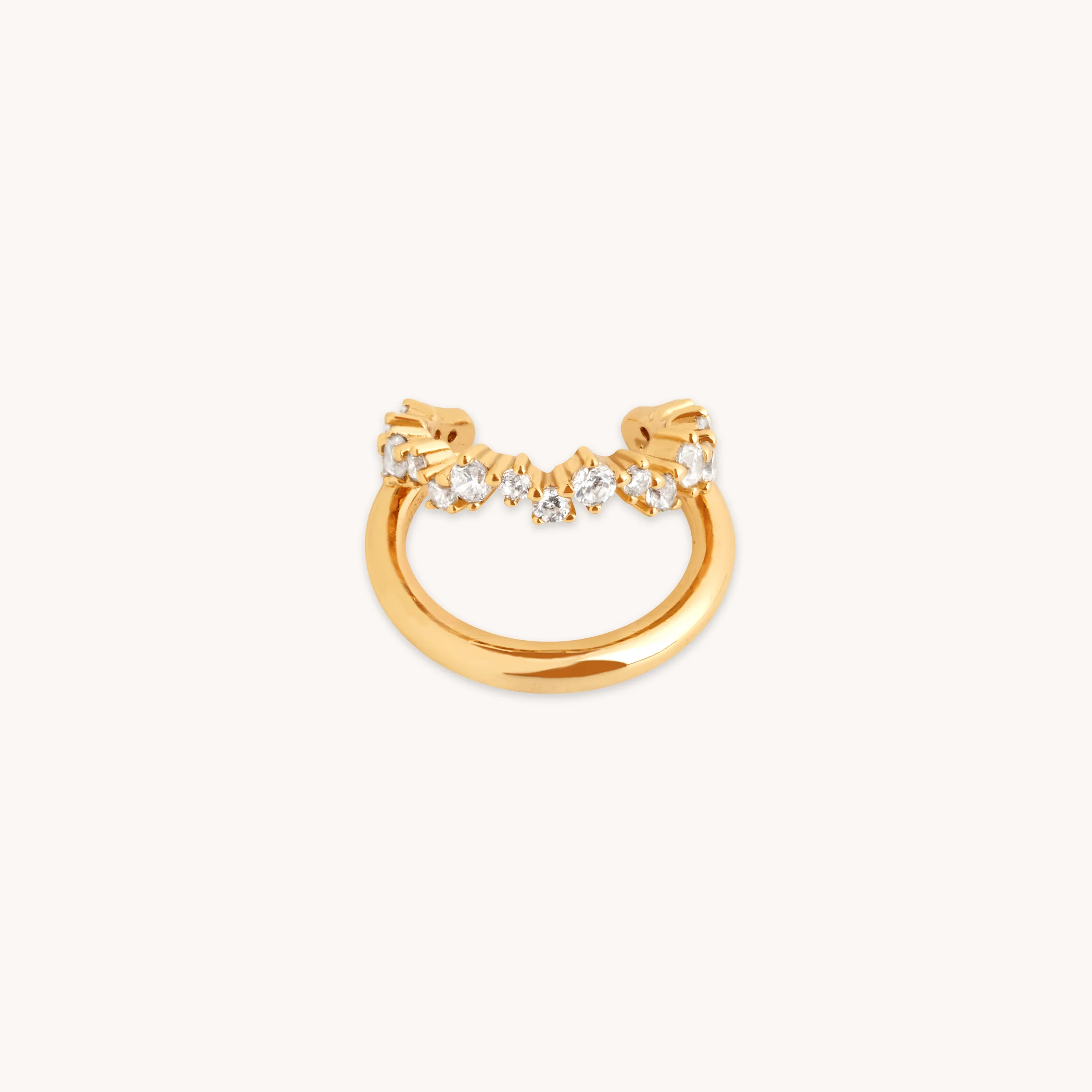 Illusion Spiral Ear Cuff in Gold