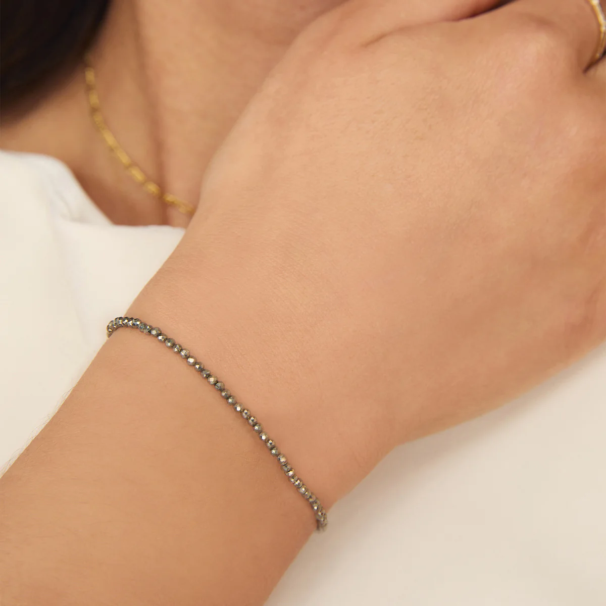 Ironstone Gemstone Bracelet in 9k Gold - Image 2