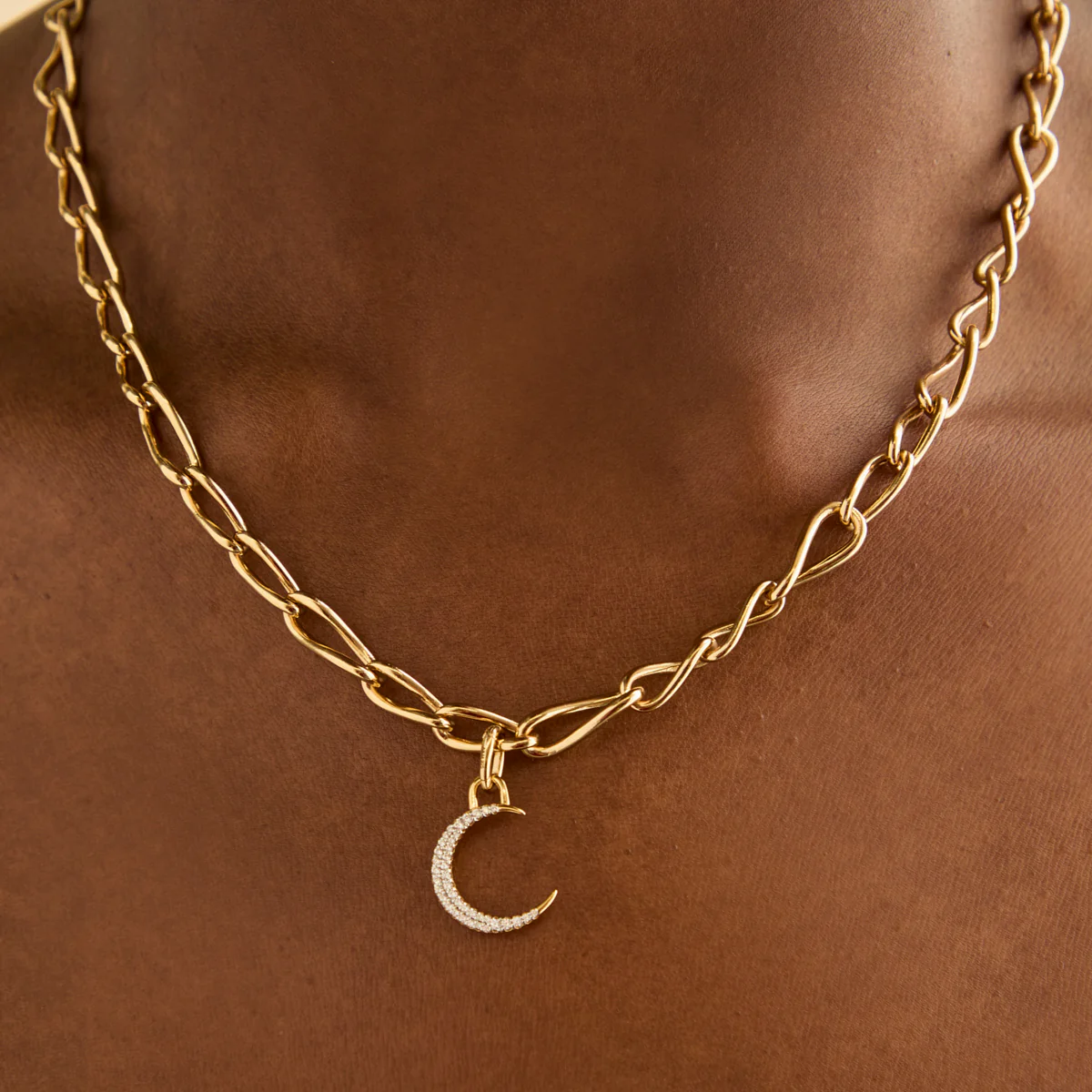 Moon Clip Charm in Gold - Image 4