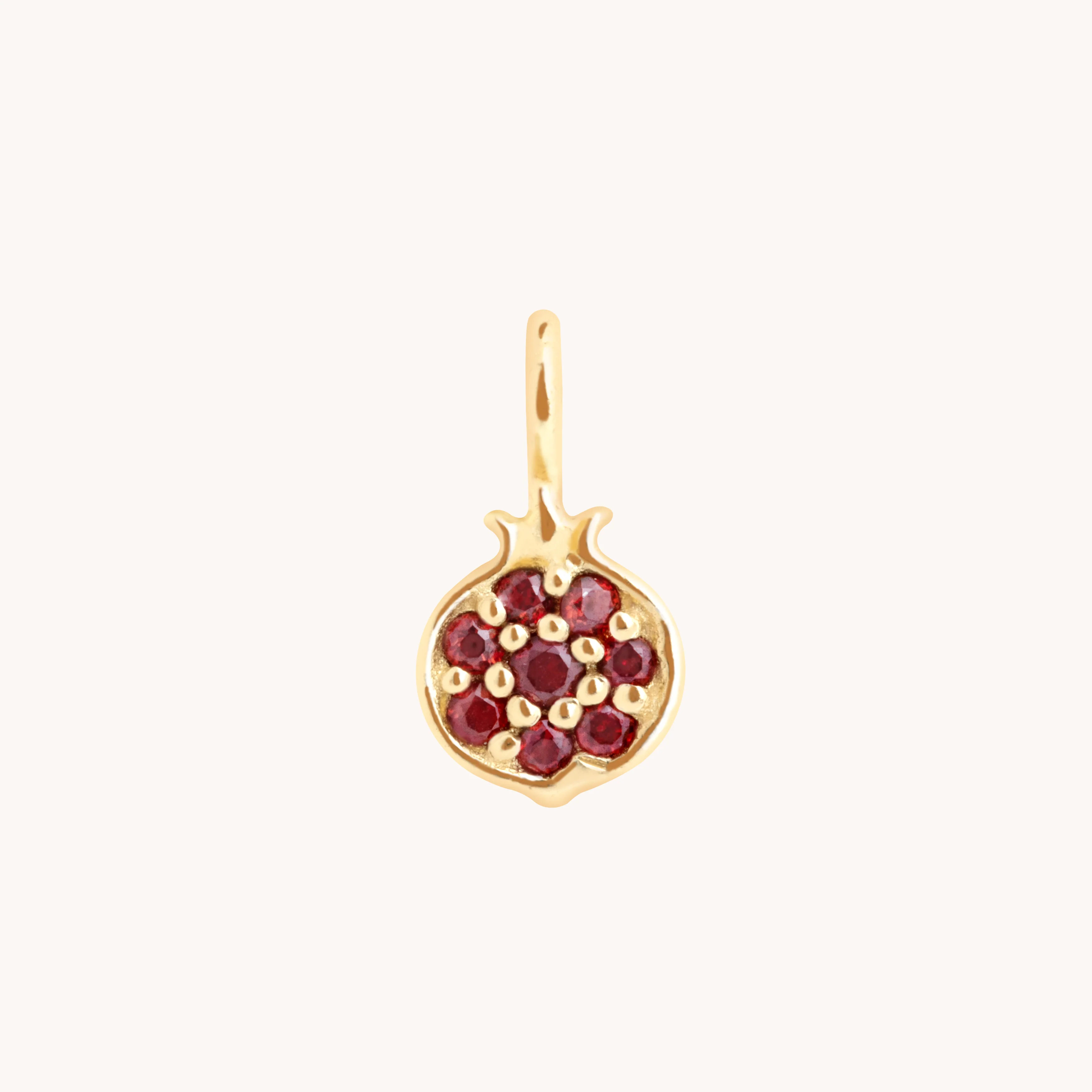 Pomegranate Charm 9k Gold