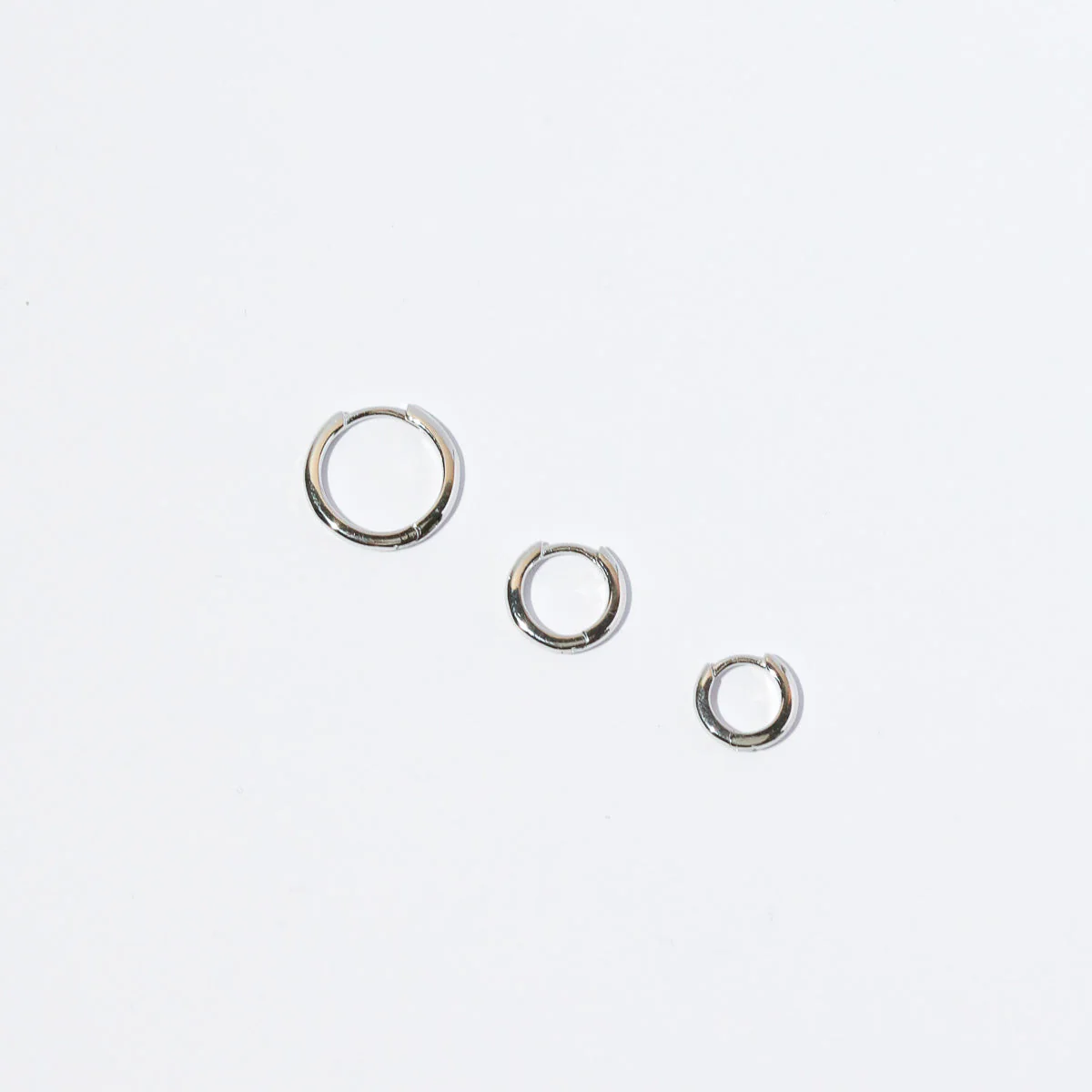Essential 8mm Hoop in Silver - Image 5