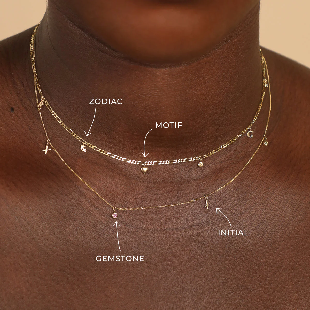 T Initial Charm 9k Gold - Image 2