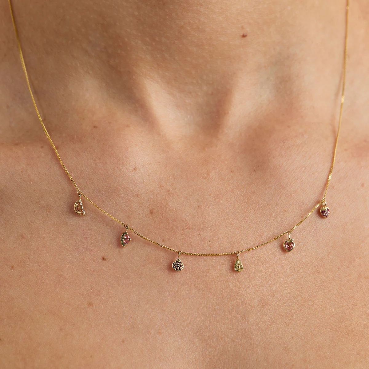 Watermelon Charm 9k Gold - Image 2