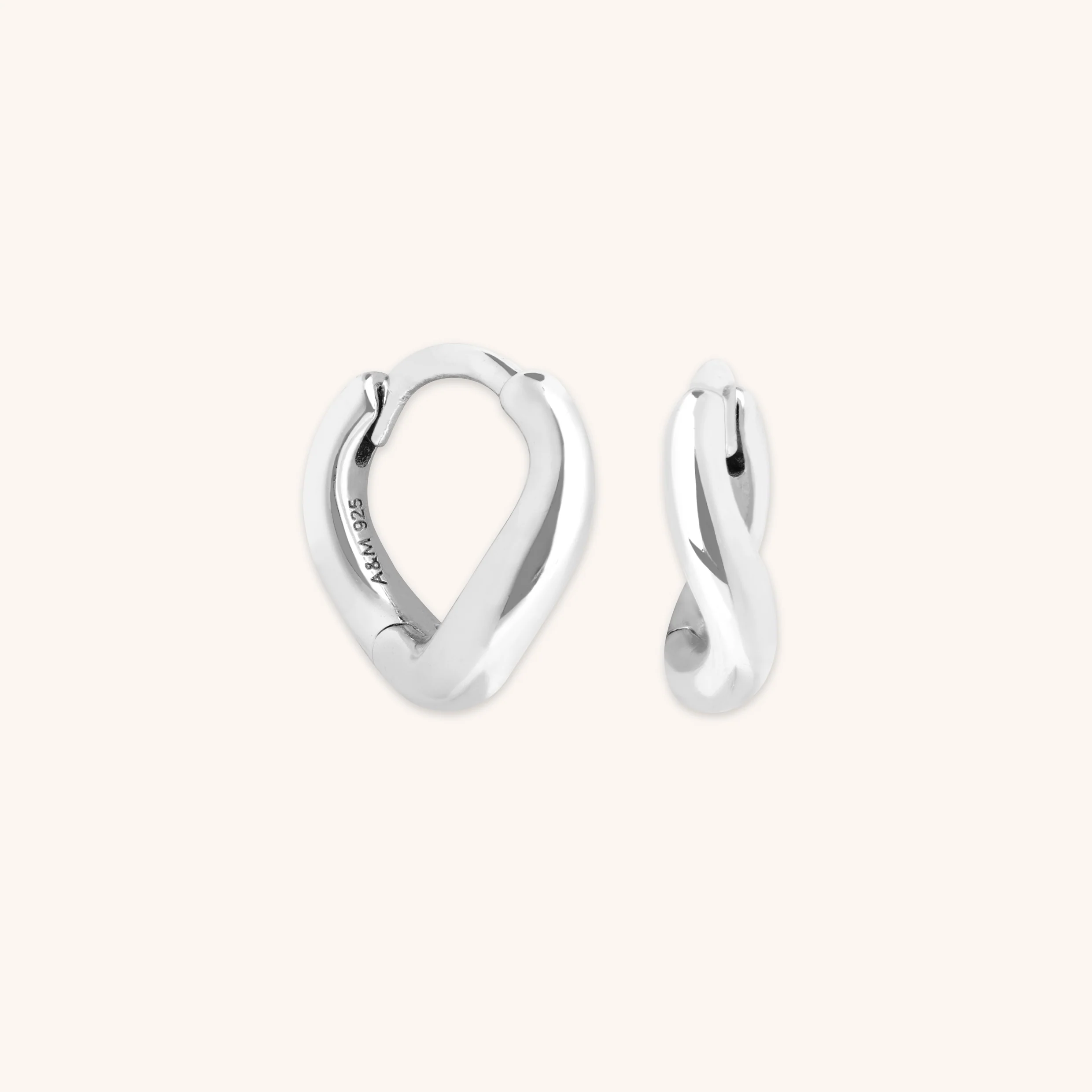 Wave Huggies in Silver